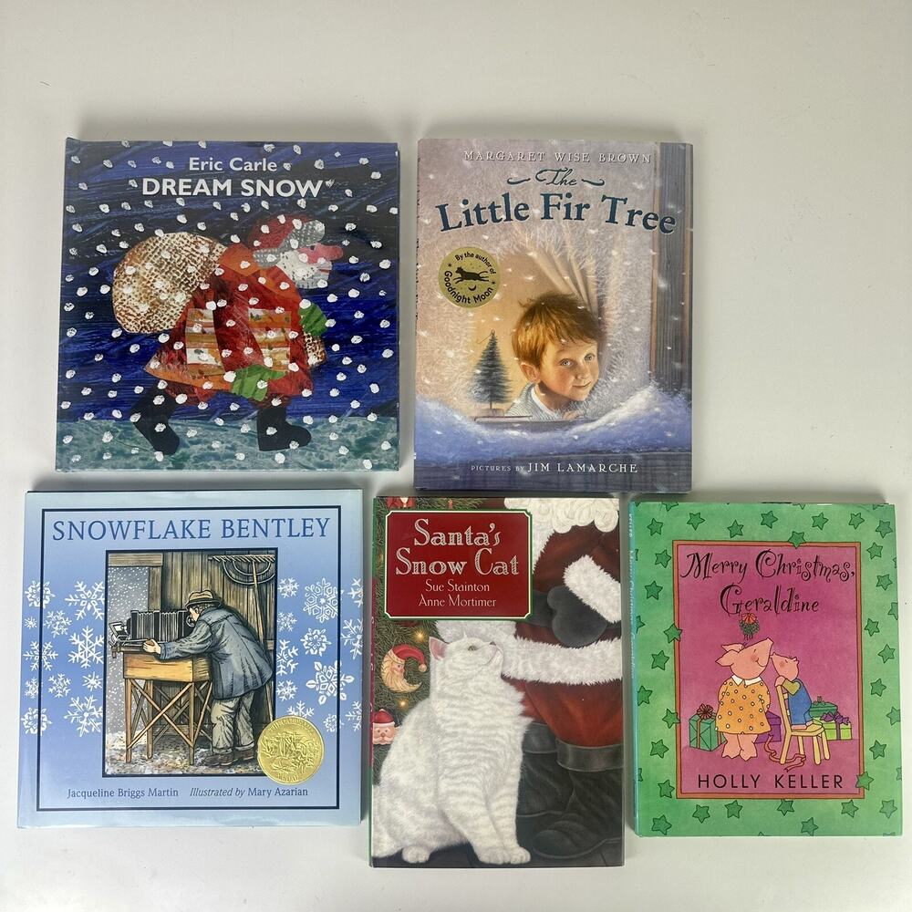 Lot Of 5 Kids Christmas Books Various Authors